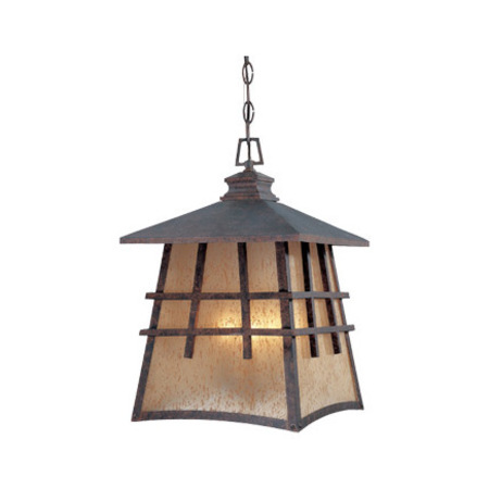 DESIGNERS FOUNTAIN Mediterranean Patina 4 Light 12in. Hanging Lantern Oak Park Collection 30724-MP